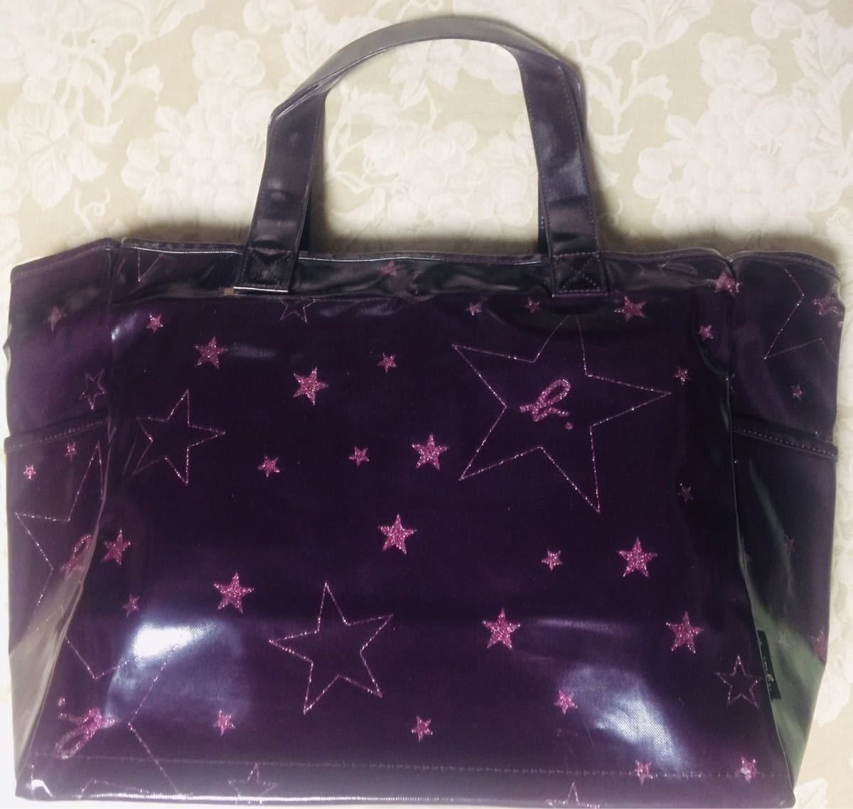 Agnes b tote bag (purple)