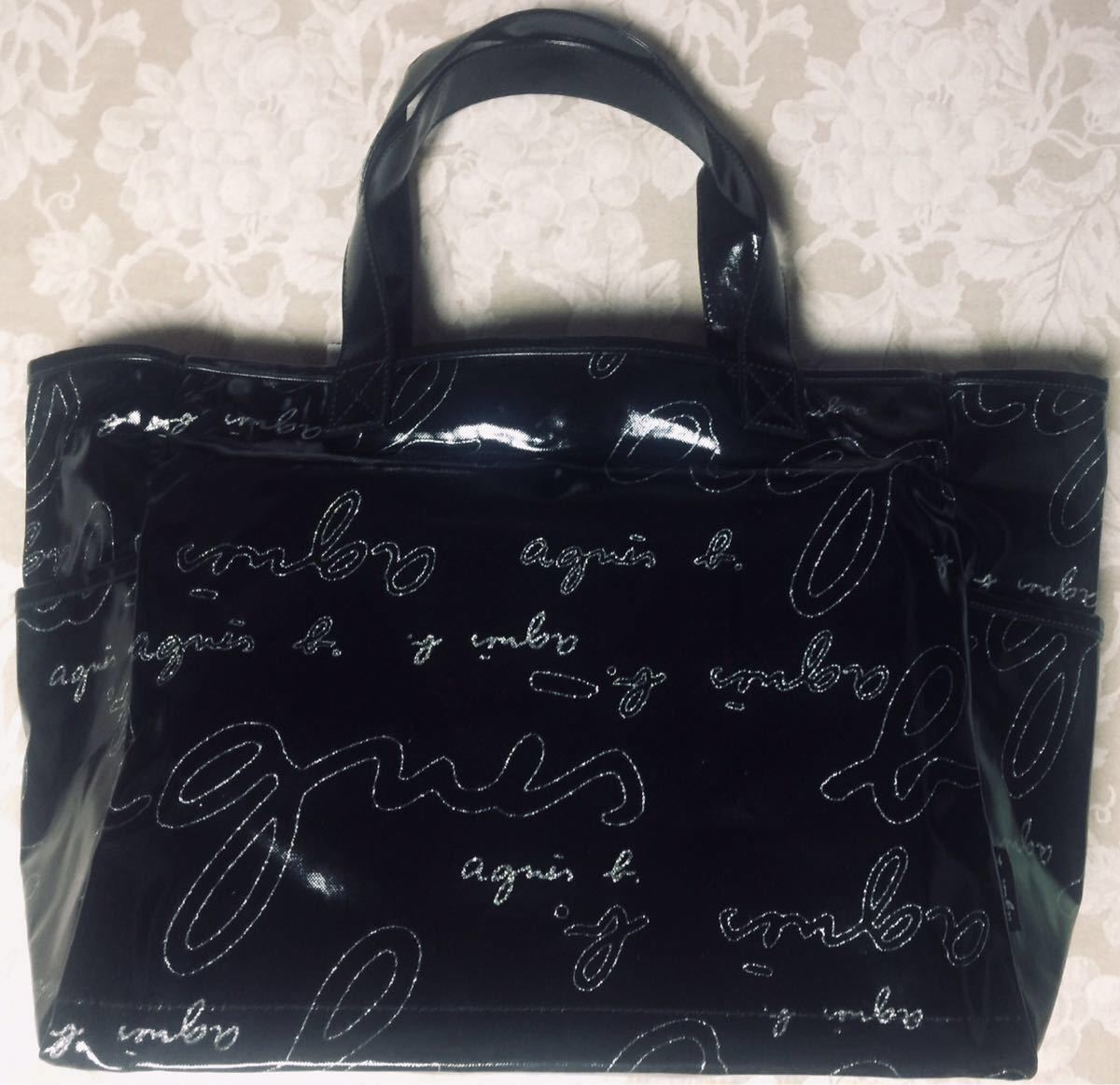 Agnes b tote bag (black)